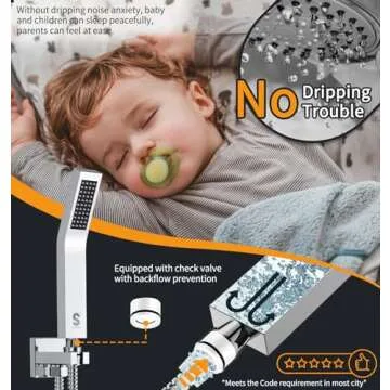 SR SUN RISE SRSH-F5043 Bathroom Luxury Rain Mixer Combo Set Wall Mounted Rainfall Shower Head System Polished Chrome, (Contain Faucet Rough-in Valve Body and Trim)