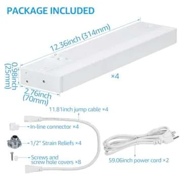TORCHSTAR LED Under Cabinet Lighting - 3CCT Adjustable