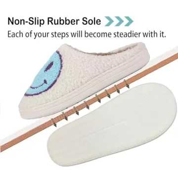 LEZIRTOI Retro Fuzzy Face Slippers for Everyone