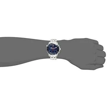 Omega Men's 21230445003001 Diver 300 M Co-Axial Chronograph Sliver Watch