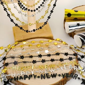 50PCS New Years Eve Necklace Party Supplies 2025