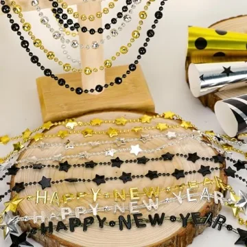 50PCS New Years Eve Necklace Party Supplies 2025