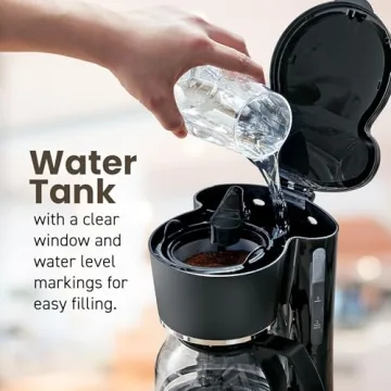 Elite Gourmet EHC-5055 Automatic Drip Coffee Maker - Compact & Efficient