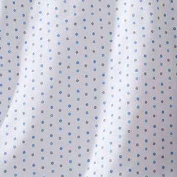 HALO 100% Cotton Sleepsack Swaddle, 3-Way Adjustable Wearable Blanket, TOG 1.5, Blue and Grey Dot, Small, 3-6 Months