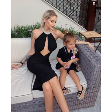 Halter Midi Bandage Dress Sexy Backless Cocktail Dress