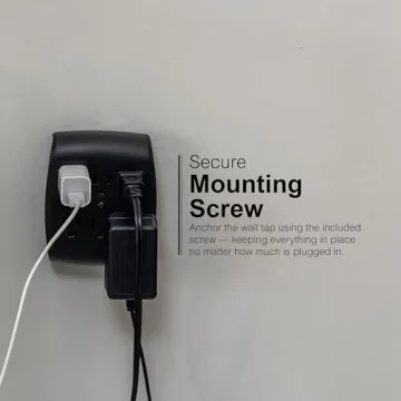 GE 6-Outlet Extender Wall Tap for Efficient Charging Solution
