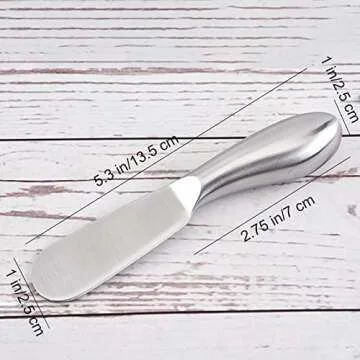 VANRA Stainless Steel Cheese Spreader Knife Set 4-Piece