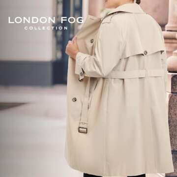 London Fog Women's Stylish Double-Breasted Trench Coat