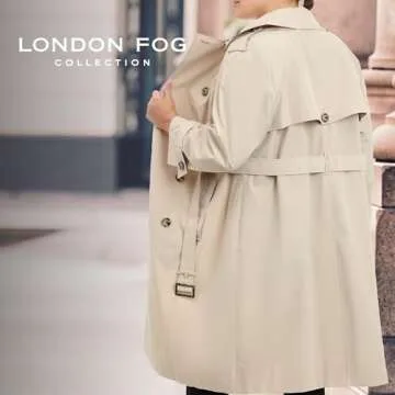 London Fog Women's Stylish Double-Breasted Trench Coat
