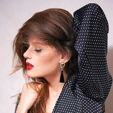 20 Pairs Tassel Earrings with Colorful Tassel Long Layered Dangle Hoop Tiered Thread Earrings Set for Women Jewelry Fashion and Valentine Birthday Party Gift