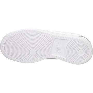 Nike Women's Court Vision Low Sneaker, White/White-White, 7.5 Regular US