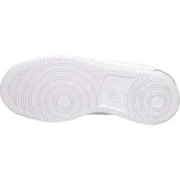 Nike Women's Court Vision Low Sneaker, White/White-White, 7.5 Regular US
