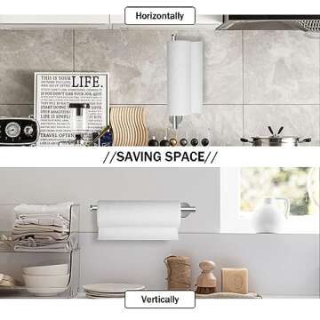 Stylish Self-Adhesive Kitchen Paper Towel Holder