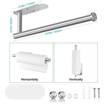 Stylish Self-Adhesive Kitchen Paper Towel Holder