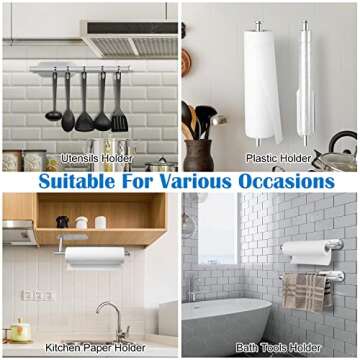 Stylish Self-Adhesive Kitchen Paper Towel Holder