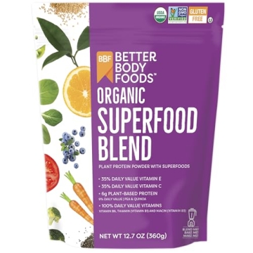 BetterBody Foods Organic Superfood Powder with Protein