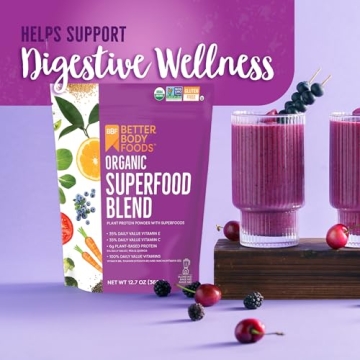 BetterBody Foods Organic Superfood Powder with Protein