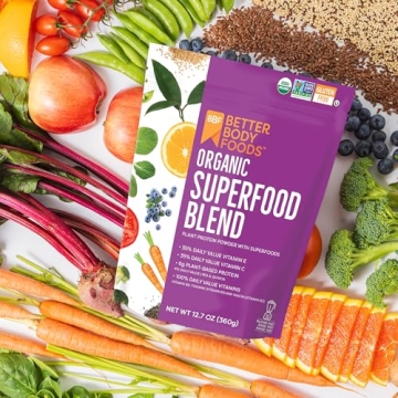 BetterBody Foods Organic Superfood Powder with Protein