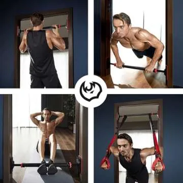 FitBeast Pull Up Bar - Max Load 800lbs, Easy Install