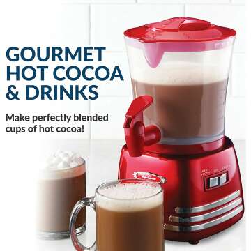 Nostalgia Retro Frother & Hot Chocolate Maker 32 Oz