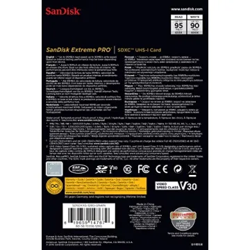 SanDisk 256GB Extreme PRO SDXC Card for Professionals