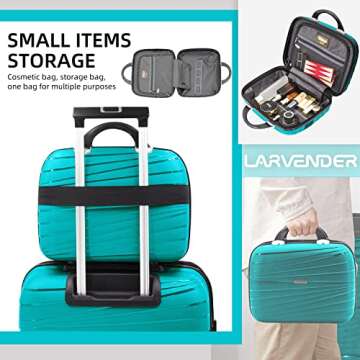 LARVENDER Luggage Sets, Luggage 4 Piece Set, Expandable Luggage Set Clearance Suitcases with Spinner...