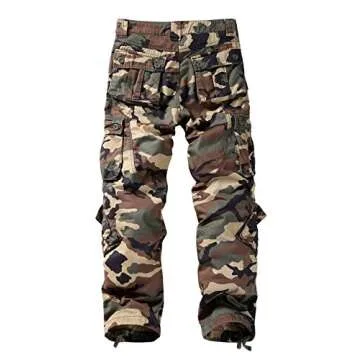 Match Men's Wild Cargo Pants #3357(Khaki camo,36)