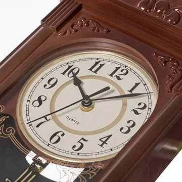 Clockswise Vintage Battery-Operated Wall Clock for Home