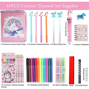 Unicorn Premium Art Set with 44 Creative Supplies