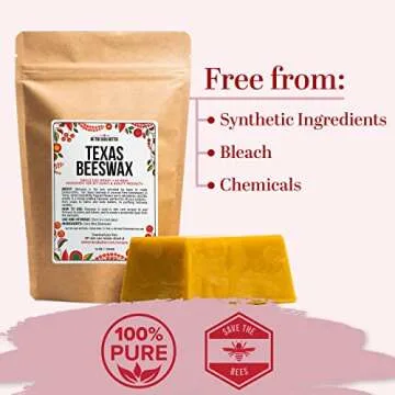 100% Pure Raw Beeswax Block - Perfect for Candle Making