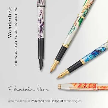Cross Wanderlust Fountain Pen - Elegant Borneo Design