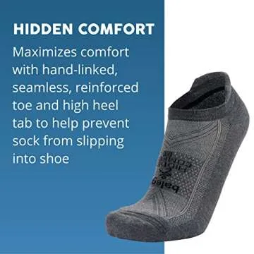 Balega Hidden Comfort No-show Running Socks - 3 Pair Bundle