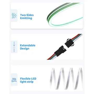 Aclorol 16.4FT Waterproof LED Neon Rope Lights
