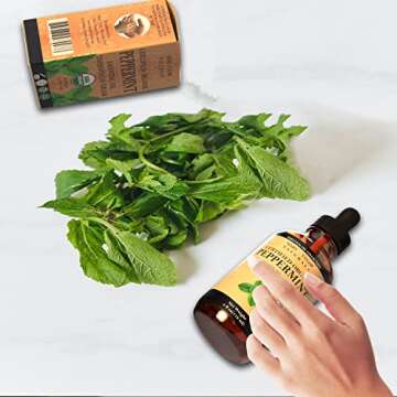 Organic Peppermint Essential Oil 4 oz, USDA Certified Mentha Piperita, Perfect for Aromatherapy, Diffuser, DIY by Mary Tylor Naturals