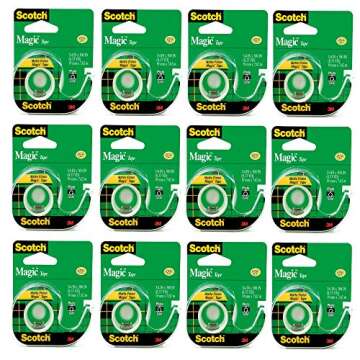 Scotch 3105 3/4 in. x 300 in. Scotch Magic Tape (Pack of 12)