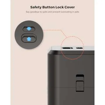 VOLUAS Automatic Cat Feeder - Automatic Pet Feeders for Cats and Dogs, Cat Food Dispenser for Dry Food, Timed Cat Feeders with Memory Function, 2L Auto Cat Feeder