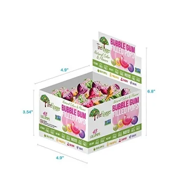 Tree Hugger Bubble Gum Filled Pops 48 Count Display Box