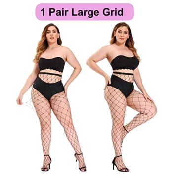 akiido Fishnet Stockings, High Waist Tights for Women, Sparkle Rhinestone Fishnets Party Rhinestone Mesh Stockings Pantyhose