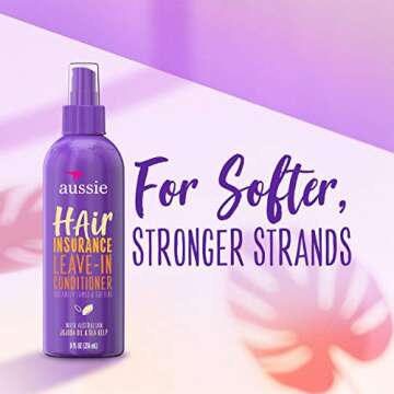 Aussie Conditioner Hair Insurance Leave-in Spray, Citrus, 8 Fl Oz