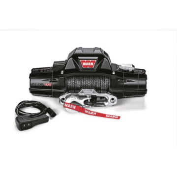 Warn Zeon 10S Winch with Synthetic Rope - 10,000 lb Capacity for Off-Road Adventures