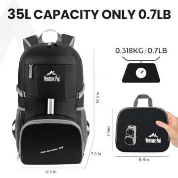 Venture Pal 35L Ultralight Packable Hiking Backpack