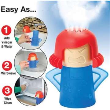 HORNO Angry Mama Microwave Oven Steam Cleaner - Safe & Fun Kitchen Essential