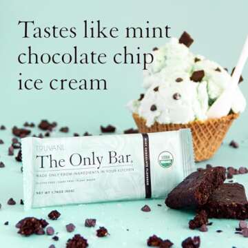 Truvani Organic Snack Bars | Chocolate Mint 4 Pack | 7g Protein