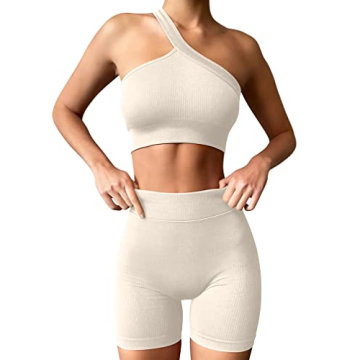 HYZ Women's Seamless Workout Set High Waist Gym Outfit