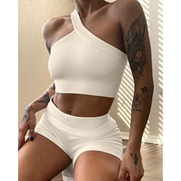 HYZ Women's Seamless Workout Set High Waist Gym Outfit