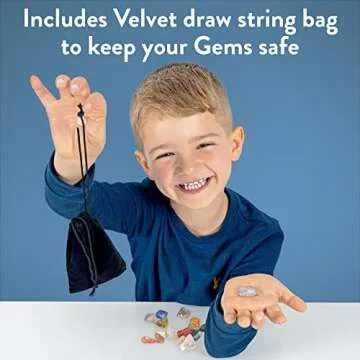 Mega Gemstone Dig Kit - 20 Real Life Gems for Kids