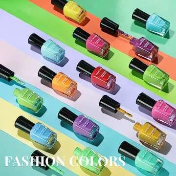Morovan Bright Color Quick Dry Nail Polish Gift Set