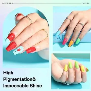 Morovan Bright Color Quick Dry Nail Polish Gift Set