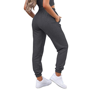 Waitfairy Women's High Waisted Sweat Pants - Comfortable & Stylish Joggers