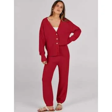 Cozy Caracilia Women's 2 Piece Lounge Set - Chic Comfort 2024